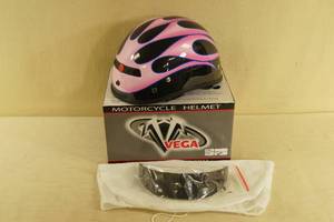 Unused Vega L Motorcycle Helmet