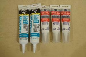 5 Tubes of Caulk