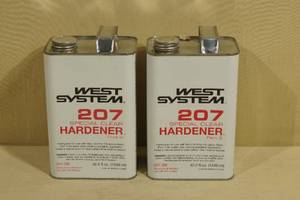 2 Cans of West System 207 Hardener - 42.2 Fl Oz
