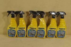 6 Spray Bottles of Rain-X 2-in-1 Glass Cleaner