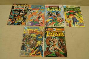 DC Comic Books - H for Hero, Tarzan, Hawkman, Justice League
