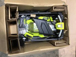 RYOBI 40V 18 in. 2-in-1 Cordless Battery Walk Behind Push Mower with 4.0 Ah Battery and Charger (new)