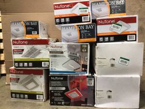 Lot of assorted Hampton Bay & Nutone Ventilation Fans (open box) review pictures