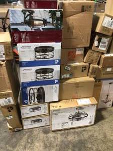 PALLET OF ASSORTED LIGHTING VARIOUS SIZES. SEE PICTURES