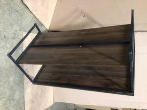 40 in. Dark WalnutBlack Medium Rectangle Wood Coffee Table with Shelf by Welwick Designs (has scratches) review all pictures