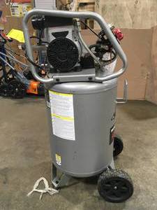 20 Gal. Vertical Electric-Powered Silent Air Compressor by Husky (working condition) see all pictures