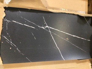 Lot of 11 boxes of Essential Marble Nero Marquina 12 in. x 24 in. Porcelain Floor and Wall Tile (11.62 sq. ft.Case) review pictures
