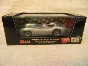 BRUMM R281 143 SCALE MERCEDES W196C PROVE MONZA 1955 STIRLING MOSS - IN BOX - AWESOME - GREAT PIECE - SEE PICTURES