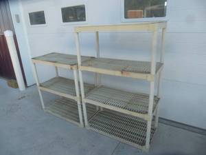 Plastic Shelves x 2