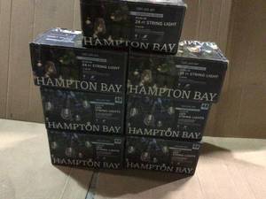 lot 1 image: 24-Light IndoorOutdoor 48 ft. String Light with S14 Single Filament LED Bulbs by Hampton Bay