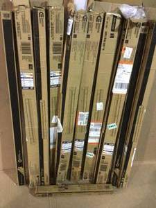 lot 10 image: 4 ft. 64-Watt Equivalent Direct Wire Integrated LED White Strip Light Fixture 3600 Lumens 4000K Bright White by Commercial Electric
