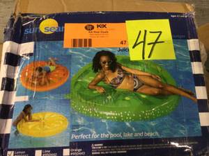 lot 47 image: Citrus Oasis Float Lemon Slice by Ocean Blue