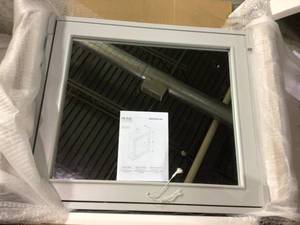lot 49 image: Aberdeen 24 in. x 27 in. Surface Mount Medicine Cabinet in Dove Gray