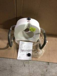 lot 63 image: E-Z Lock Raised Toilet Seat with Armrests by Carex Health Brands