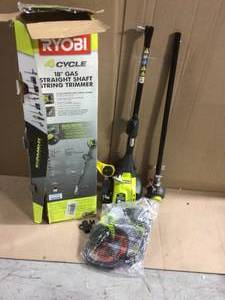 lot 70 image: 4-Cycle 30cc Attachment Capable Straight Shaft Gas Trimmer by RYOBI