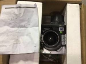 lot 72 image: 80 CFM 3-in-1 Decorative Bathroom Exhaust Fan with Dimmable LED Light by Tosca