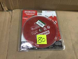 lot 80 image: 12 in. x 96-Tooth LaminateNon-Ferrous Metal Cutting Saw Blade by DIABLO