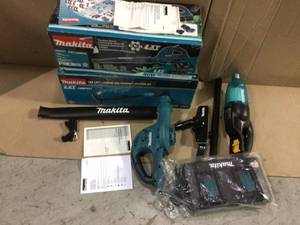lot 90 image: 18-Volt X2 (36-Volt) 208 MPH 155 CFM LXT Lithium-Ion Cordless Blower Kit with (2) Batteries 5.0Ah and Charger by Makita