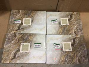 lot 95 image: Taupe Agate 18 in. W x 13 in. L Polypropylene 4-pack Placemat Set
