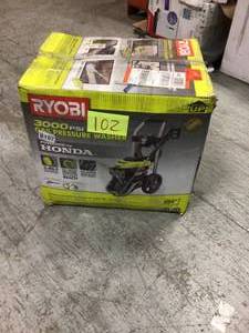 lot 102 image: 3000 PSI 2.3 GPM Honda Gas Pressure Washer by RYOBI Customer Returns see photos