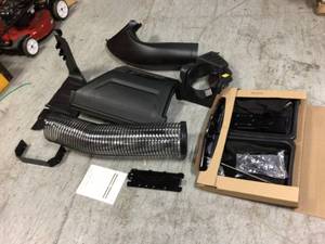 lot 109 image: Original Equipment 42 in. and 46 in. Double Bagger for Troy-Bilt and Craftsman Lawn Mowers (2010 and After) by MTD Genuine Factory Parts Customer Returns See Pictures