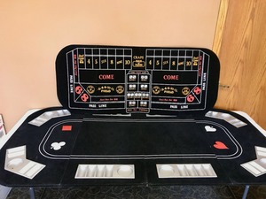 Portable Tabletop Poker  Craps
