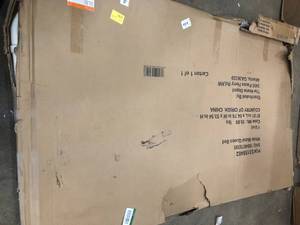 Dorley Farmhouse White Metal Queen Bed (64.76 in W. X 53.54 in H.) by StyleWell- open box - customer return - see pictures