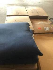 Lot of assorted outdoor cushions see pictures