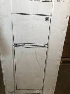 7.5 cu. ft. Mini Refrigerator in White by RCA- open box not used- not tested- see pictures