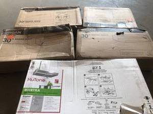 Mixed lot of broan range hoods - various models and conditions customer returns open box see pictures