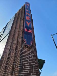 lot 1 image: Historic Pilney Building Neon Sign