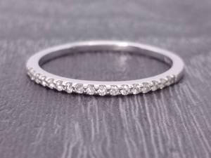 lot 41 image: Fantastic Diamond Stackable Band  Ring in 14k Gold