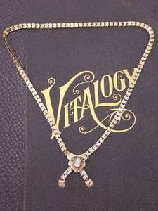 lot 54 image: Over 100 Year Old Book Link Necklace With Cameo Pendant