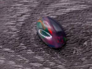 lot 36B image: .96 Carat Natural Intense Black Welo Opal Gemstone