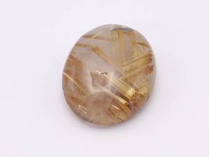lot 51A image: 15.10 Carat Natural Golden Rutilated Quartz