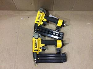 lot 20 image: 18-Gauge Pneumatic Corded Brad Nailer by DEWALT &nbspCustomer Returns See Pictures