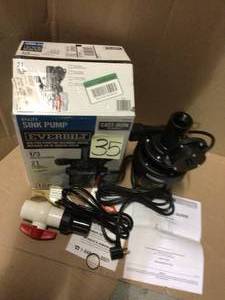 lot 35 image: 13 HP Utility Sink Pump by Everbilt &nbspCustomer Returns See Pictures