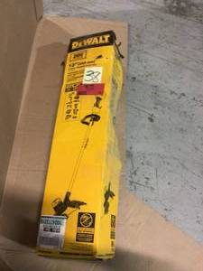 lot 38 image: 20V Cordless String Trimmer (Tool Only) by DEWALT &nbspCustomer Returns See Pictures