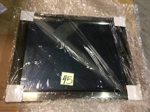 lot 45 image: Medium Rectangle Champagne Art Deco Mirror (31.5 in. H x 25.5 in. W) &nbspCustomer Returns See Pictures