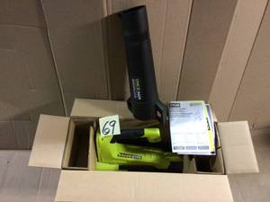 lot 69 image: ONE HP 18V Brushless 110 MPH 350 CFM Cordless Variable-Speed Jet Fan Leaf Blower (Tool Only) by RYOBI &nbspCustomer Returns See Pictures