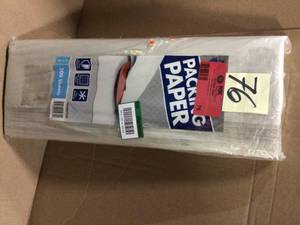 lot 76 image: 24 in. x 24 in. Packing Paper (200 Sheets) by Pratt Retail Specialties &nbspCustomer Returns See Pictures