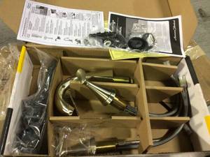 lot 85 image: Chatfield 8 in. Widespread 2-Handle Bathroom Faucet in Brushed Nickel &nbspCustomer Returns See Pictures
