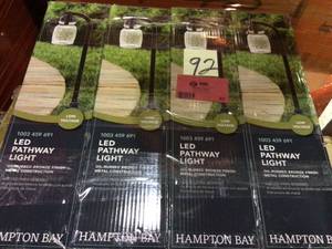 lot 92 image: 4.5-Watt Oil Rubbed Bronze Outdoor Integrated LED Landscape Path Light by Hampton Bay
