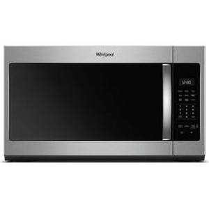 lot 105 image: Whirlpool 1.7 cu. ft. Microwave Hood Combination with Electronic Touch Controls (review pictures)