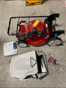 lot 112 image: Recycler 22 in. SmartStow High Wheel Variable Speed Walk Behind Gas Self Propelled Mower by Toro (good condition) review pictures
