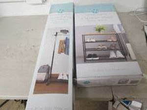 lot 24 image: huntinghome 4 tier faux wood shoe r...