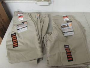 lot 54 image: 5 pairs of wrangler work pants and ...