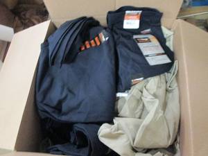 lot 67 image: Large box of wranglers mens and wom...