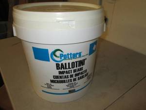 lot 103 image: potters ballotini impact beads 50lb...