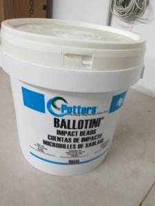 lot 104 image: potters ballotini impact beads 50lb...